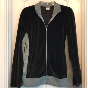 Velour full zippered jacket